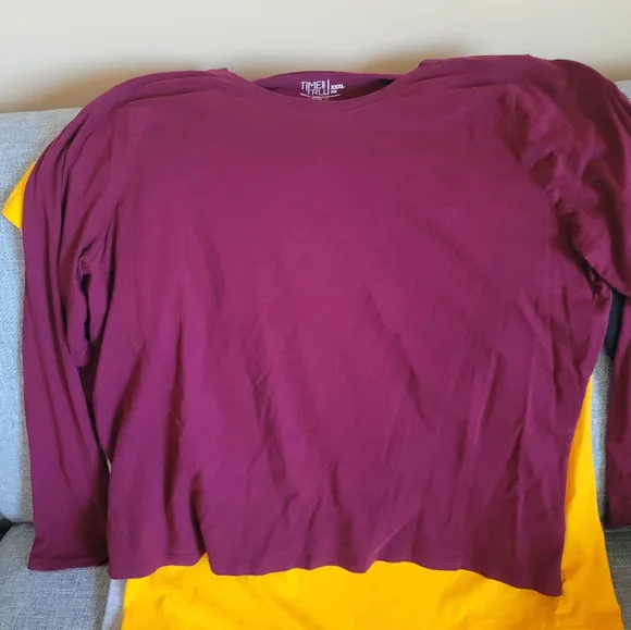 Set Of 3 Womens Tops. Shamrock Baseball T (XL), Yellow T (XL), Long Sleeve T(XXX - Picture 4 of 7